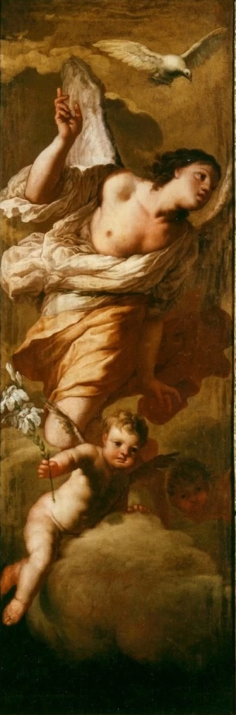 Dipinto con Angelo annunciante